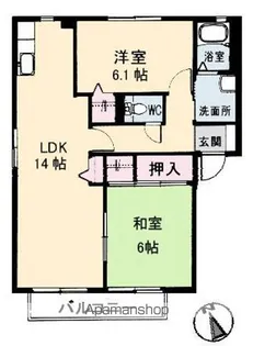 シャルマン高須 B棟【2階】の間取り