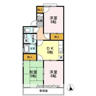 セジュール久万ノ台 B棟【1階】の間取り