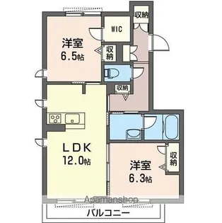 AMBIENTE下井草【201号室】の間取り