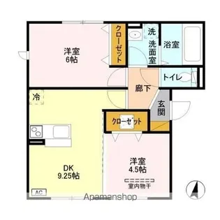 レジデンス Ⅲ【1階】の間取り