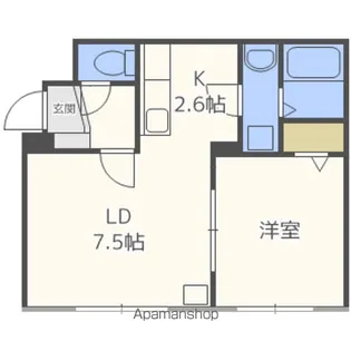 緑ヶ丘ロジュマン【405号室】の間取り