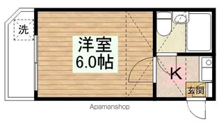 シティパレスコーポ旭【205号室】の間取り