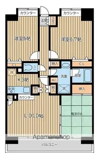 CITY SPIRE 西葛西【1階】の間取り