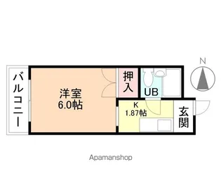 コーポ館出【103号室】の間取り