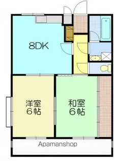 ラクーンパレス【106号室号室】の間取り