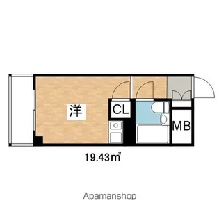 サンハイツ喜多村【4階】の間取り