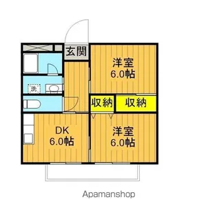 サンステージ久留米【2階】の間取り