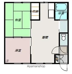 マンションGOー7【103号室】の間取り