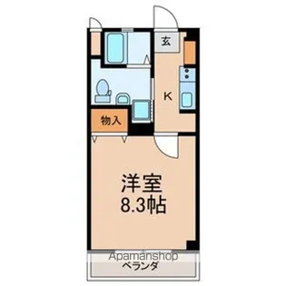 山王町マンション【3階】の間取り