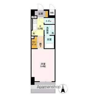 フロンティア・コンフォート研究学園【512号室】の間取り