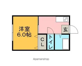 コーポシングル【301号室】の間取り