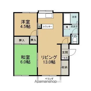 フラッツパル【5号室】の間取り