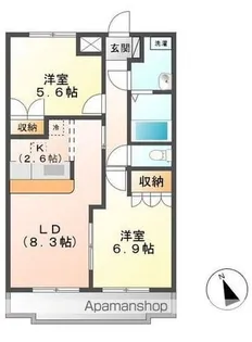 KASUMIヒルズ【1階】の間取り