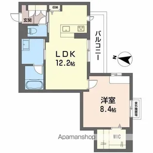 BEREO さくら坂【204号室】の間取り