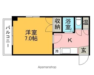 シャトレ21大手門【405号室】の間取り