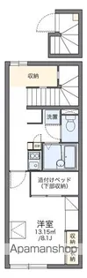 レオパレスクレスト宮前【2階】の間取り
