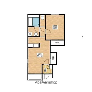 クレシア【103号室】の間取り