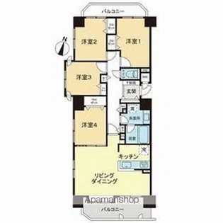 ダイアパレス栄町南【8階】の間取り