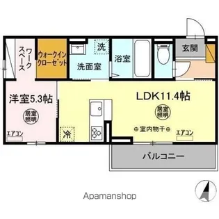 スリジエ水戸【3階】の間取り