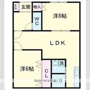 リヴィエール壱番館【101号室】の間取り