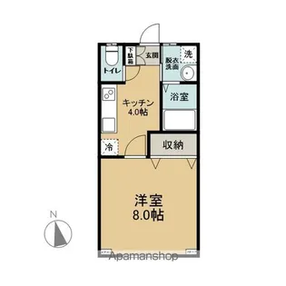 ロンブル館【106号室】の間取り