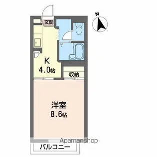 プレシオーサ東黒石野【1階】の間取り