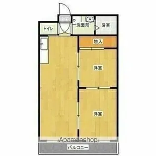 サンライフ今渡【205号室】の間取り