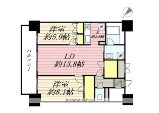 RJRプレシア天神サウス【1504号室】の間取り