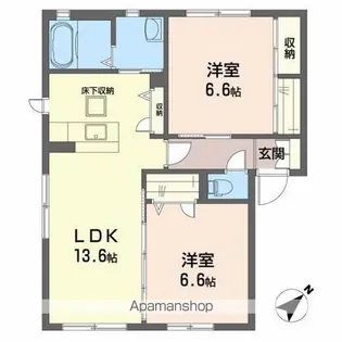 グランマスト春日 A棟【1階】の間取り