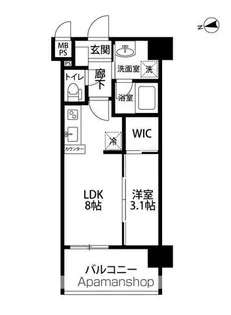 ラ・シック長丘【3階】の間取り