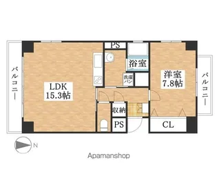 リバーサイド庄内【301号室】の間取り