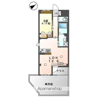 (仮称)門司区松原マンション【107号室】の間取り