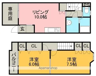 パークサイド南山【1階】の間取り