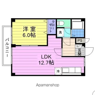 シティハイツ千葉【2階】の間取り