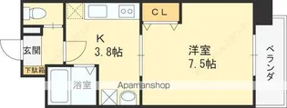 ランド・アート西宮【6階】の間取り