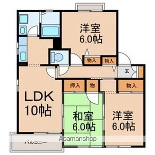 グランデージ【2階】の間取り