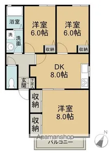 広島県広島市西区己斐上1丁目【アパート】の間取り