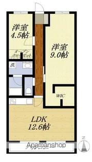 クラウンハイツ【2階】の間取り