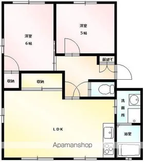 プレミールたばた【2階】の間取り