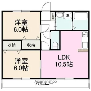 ラショナルスクエア【1階】の間取り