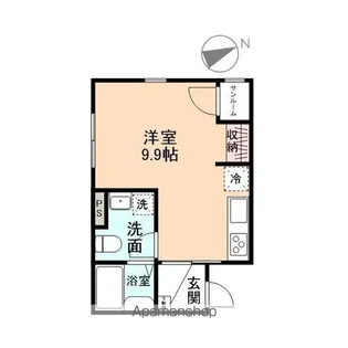 ハイツしんきろう【1階】の間取り