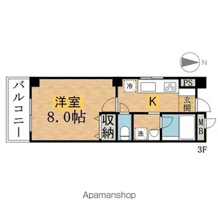 メゾンアベニール【3階】の間取り