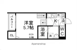 コームナタ長町【103号室】の間取り