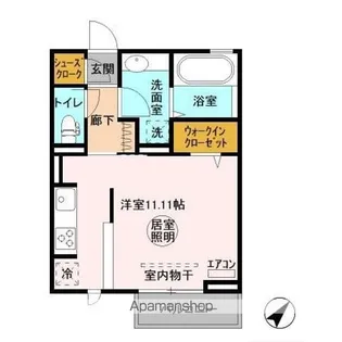 ヌーボイナリ金沢【202号室】の間取り