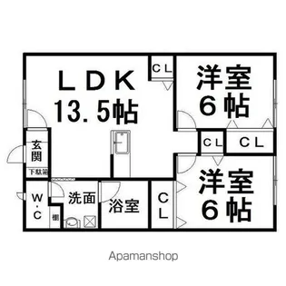 アプレーリ【1階】の間取り