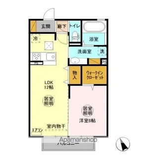 茨城県水戸市赤塚2丁目【アパート】の間取り