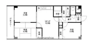 ホポロ東万代【6階】の間取り