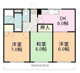 大塚マンション【B-102号室】の間取り