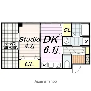 千葉県千葉市中央区登戸2丁目【マンション】の間取り
