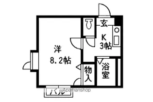 メゾンブランシェⅡ【101号室】の間取り